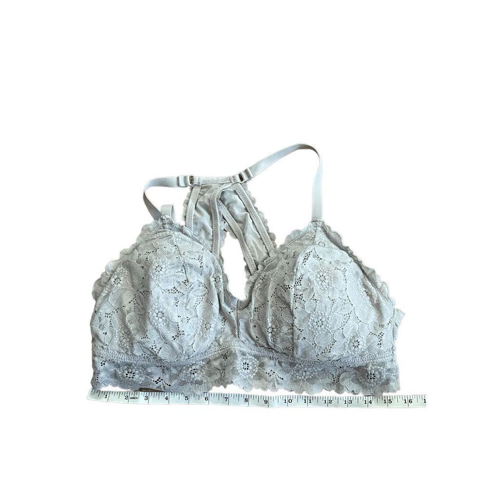 ‎Aerie grey lace bralette XL